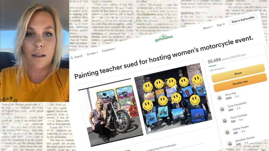 Men Sue Artist For Hosting a Women-Only Motorcycle Painting Event