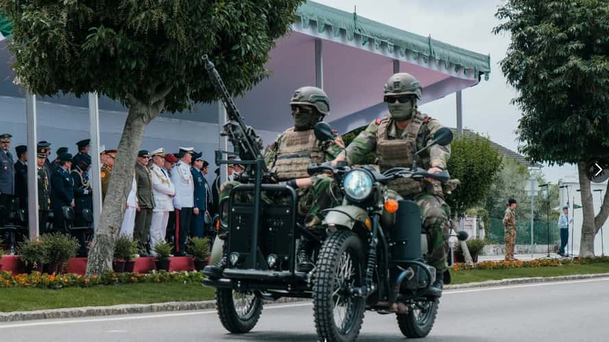 Check Out This Machine Gun Mounted to a Portuguese Military Motorcycle Sidecar